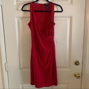 Vintage Y2K  Express Faux Wrap Office Siren Dress